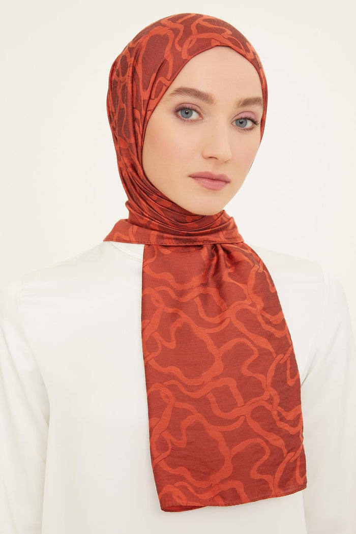 Armine Trend Viskon Şal - 2 - Kiremit 24641