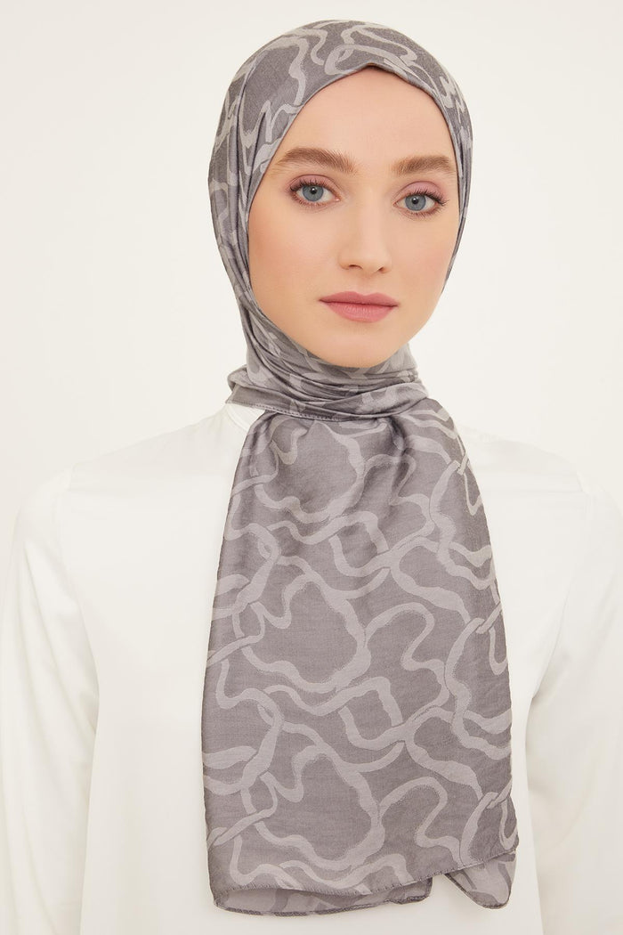 Armine Trend Viskon Şal - 2 - Koyu Gri 24639
