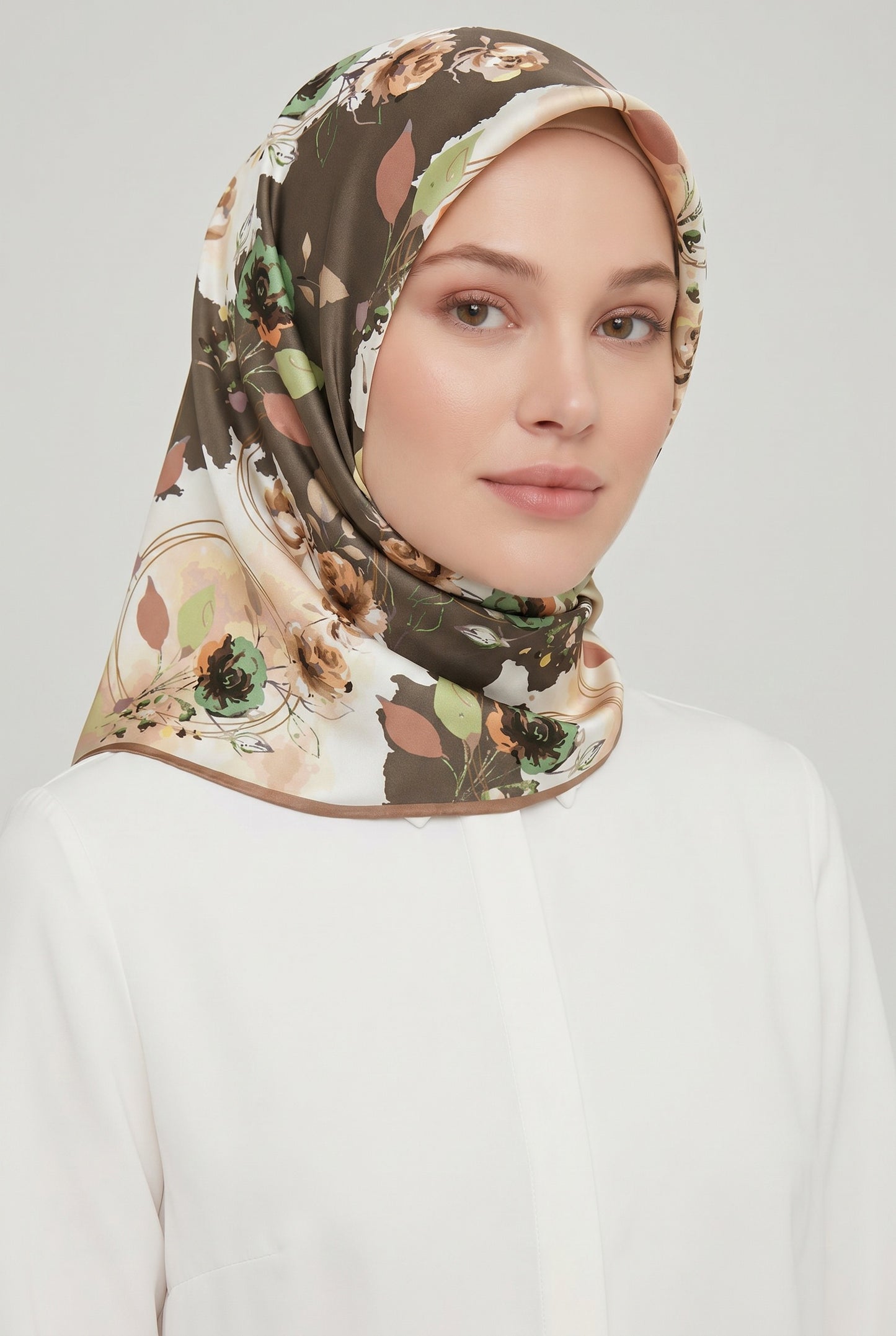 Armine Sport Twill Eşarp - 8027-12 Haki