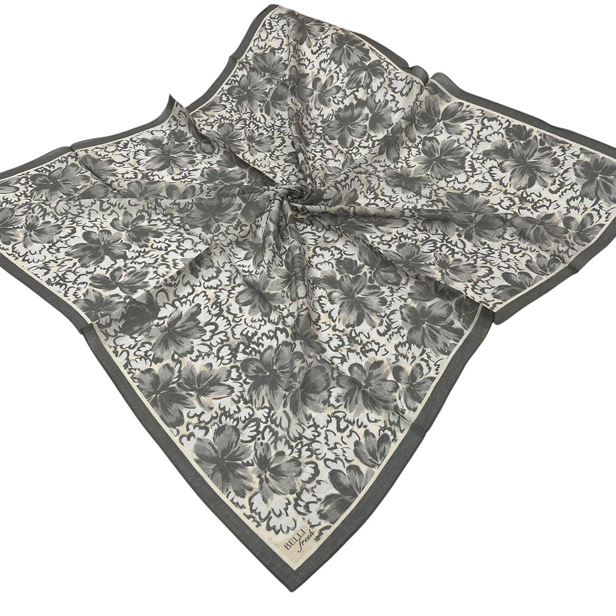 Belli Fresh Rozy Eşarp - 3335-05 Gri Krem