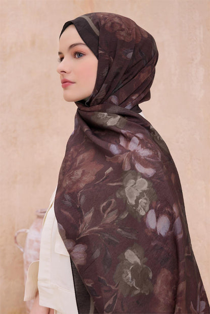 Belli Fresh Sanda Şal - 1362-18 Kızıl Kahve