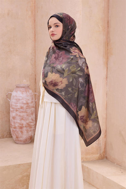 Belli Fresh Sanda Şal - 1362-55 Siyah Vizon