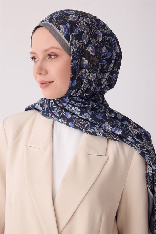 Belli Fresh Sanda Şal - 3114-25 Lacivert
