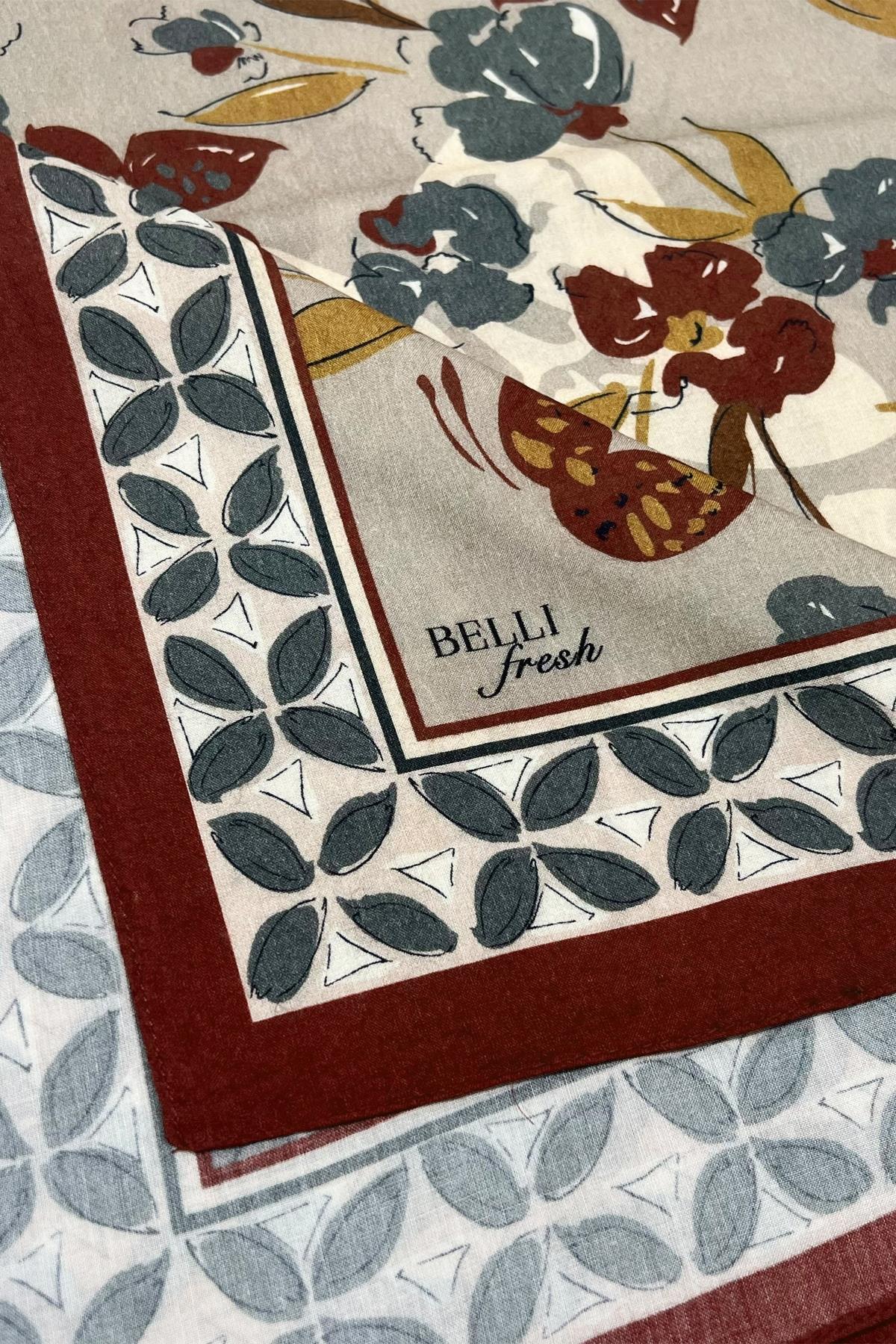 Belli Fresh Viona Şal - 3203-03 Bordo Taş