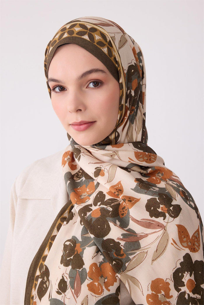 Belli Fresh Viona Şal - 3203-06 Haki Bej
