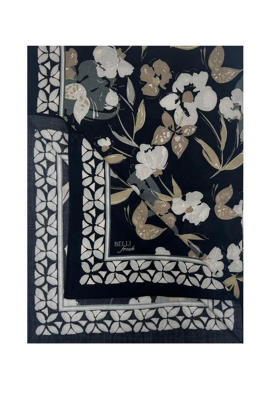 Belli Fresh Viona Şal - 3203-11 Siyah Taş