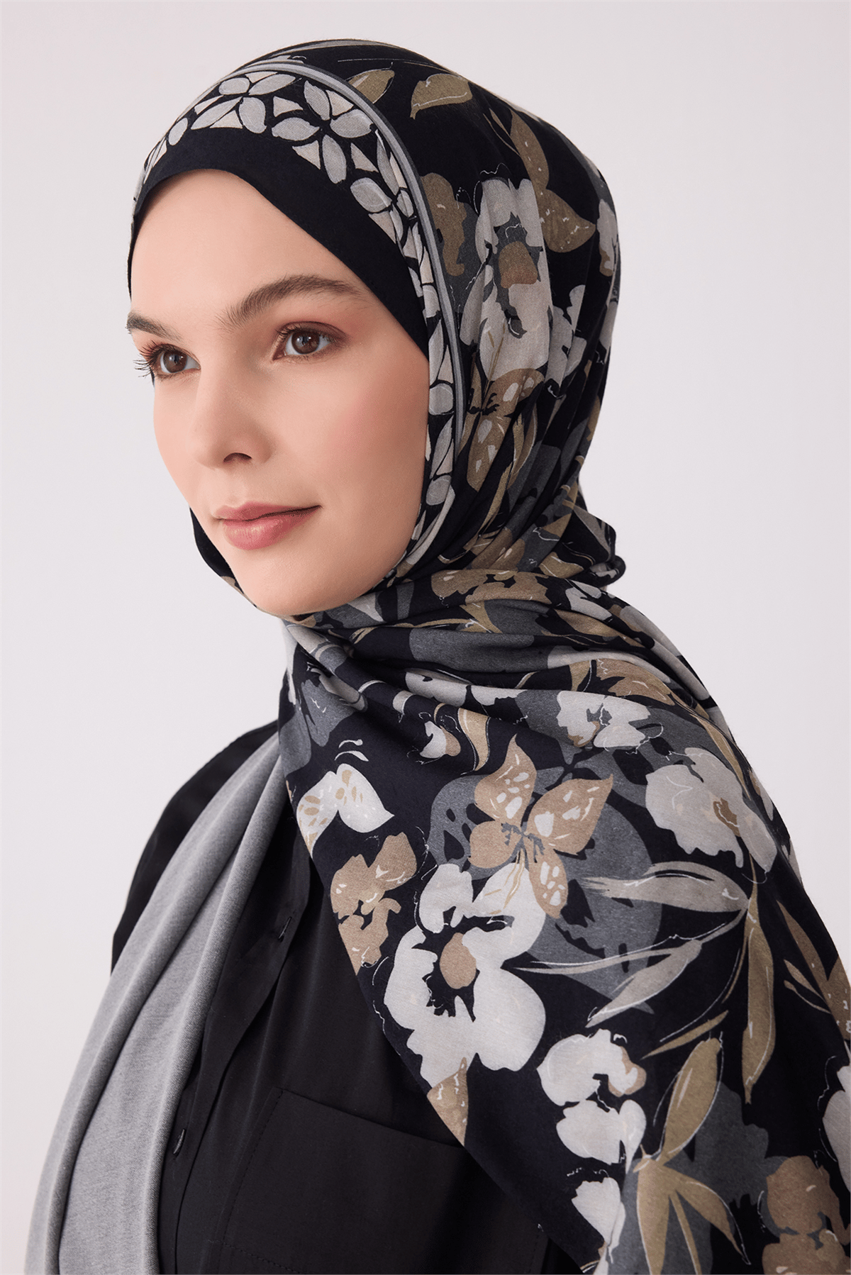 Belli Fresh Viona Şal - 3203-11 Siyah Taş