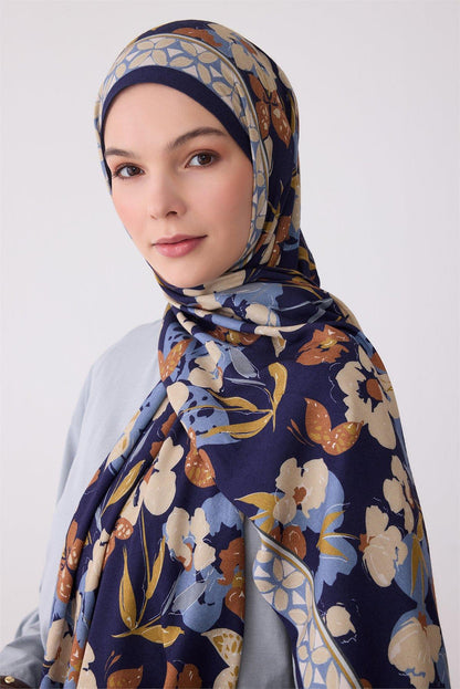Belli Fresh Viona Şal - 3203-16 Lacivert