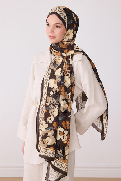 Belli Fresh Viona Şal - 3203-24 Kahve Bej