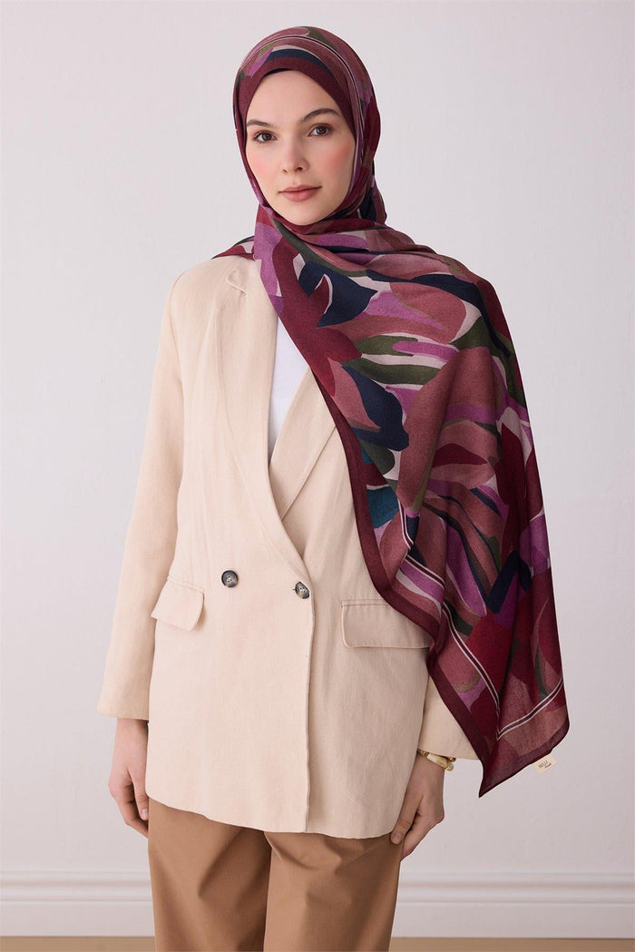 Belli Fresh Viona Şal - 3273-26 Bordo