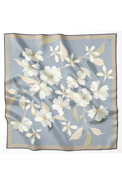 Belli İpek Eşarp - 4100-55 Açık Mavi Twill