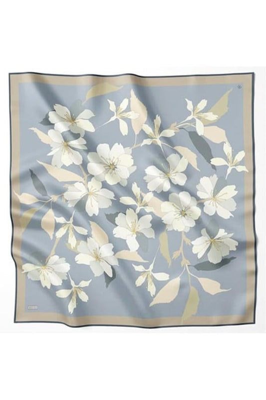 Belli İpek Eşarp - 4100-55 Açık Mavi Twill