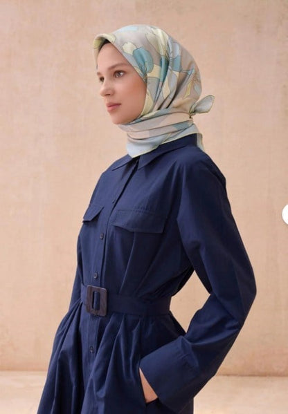Belli İpek Eşarp - 4100-81 Mint Yeşili