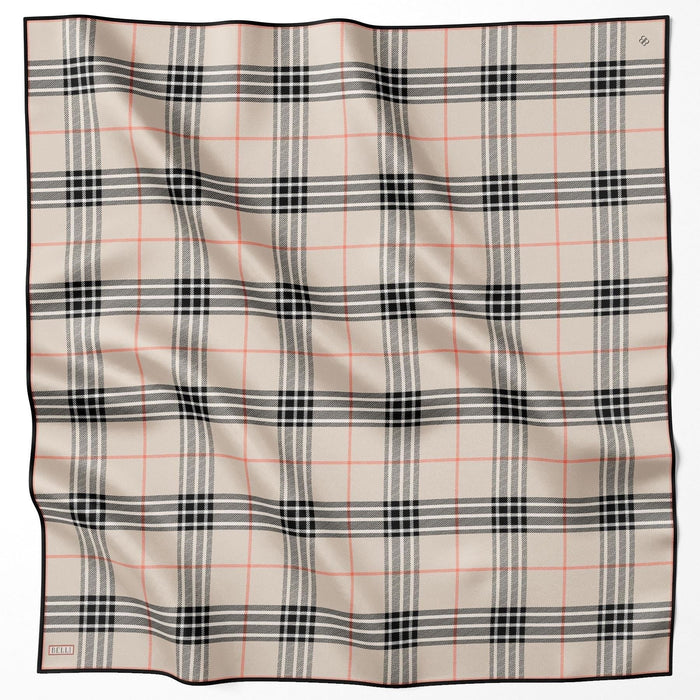 Belli İpek Eşarp - 4122-02 Krem Twill