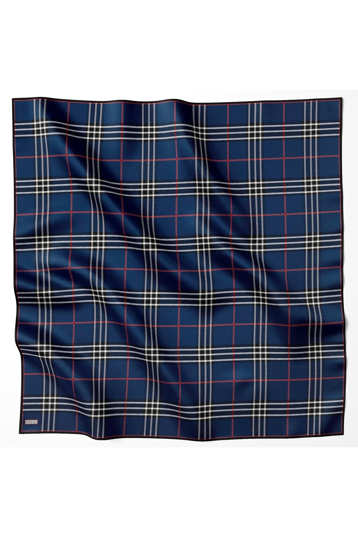 Belli İpek Eşarp - 4122-52 Lacivert Twill
