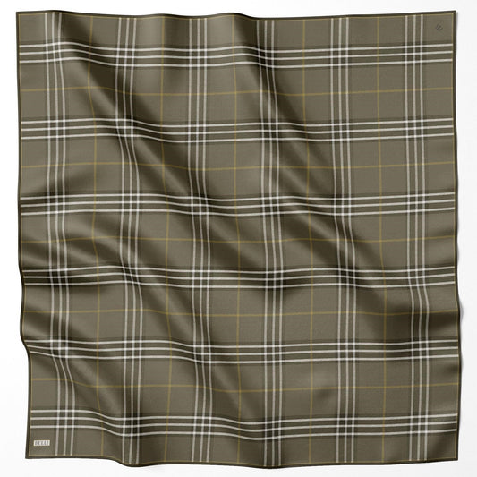 Belli İpek Eşarp - 4122-84 Yeşil Twill