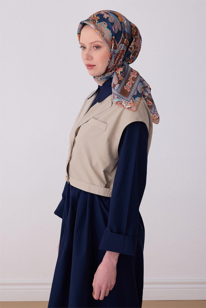 Belli İpek Eşarp - 4304-31 Pudra Twill