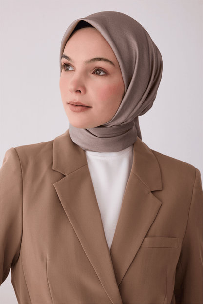 Belli İpek Eşarp - 4305-07 Vizon Twill