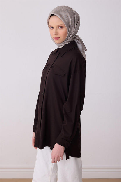 Belli İpek Eşarp - 4317-05 Taş Twill