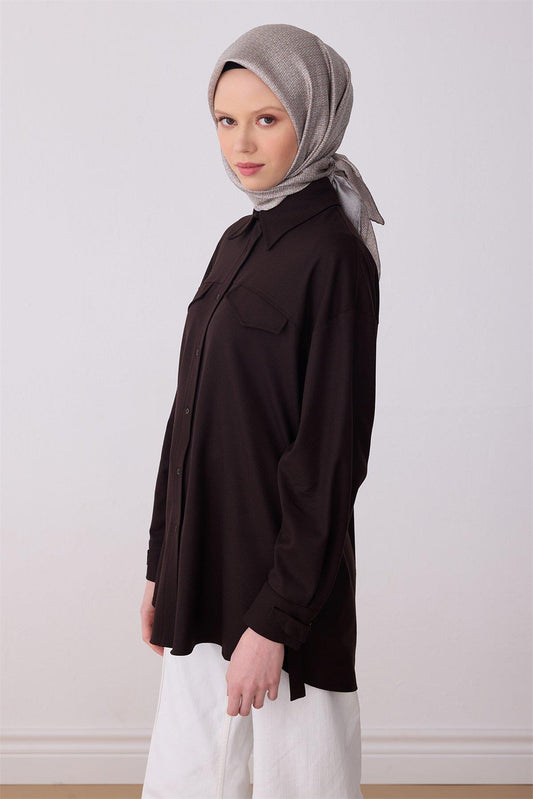 Belli İpek Eşarp - 4317-05 Taş Twill