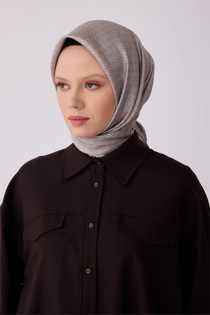 Belli İpek Eşarp - 4317-05 Taş Twill