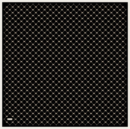 Belli İpek Eşarp - 4006-05 Siyah Twill