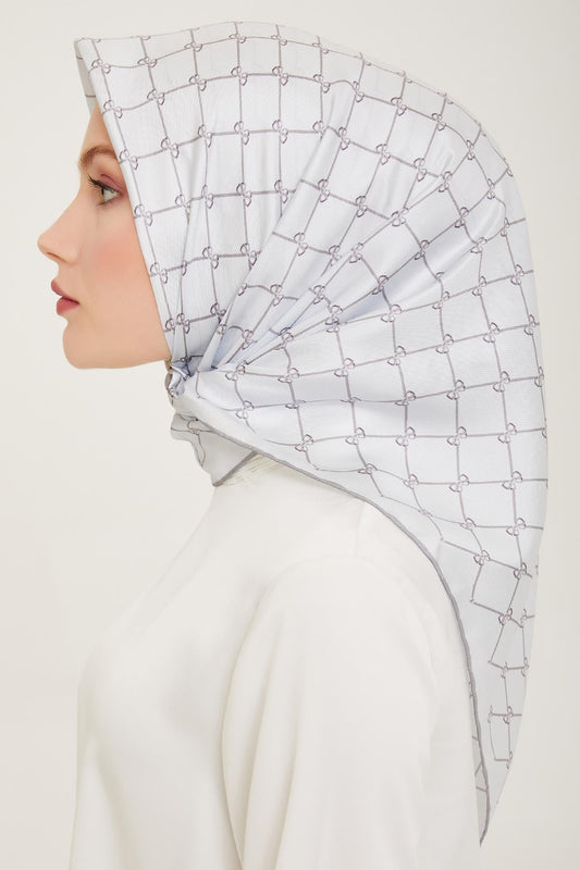 Belli İpek Eşarp - 4006-08 Açık Mavi Twill