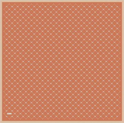Belli İpek Eşarp - 4006-54 Turuncu Twill