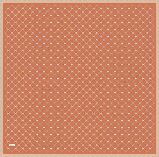 Belli İpek Eşarp - 4006-54 Turuncu Twill
