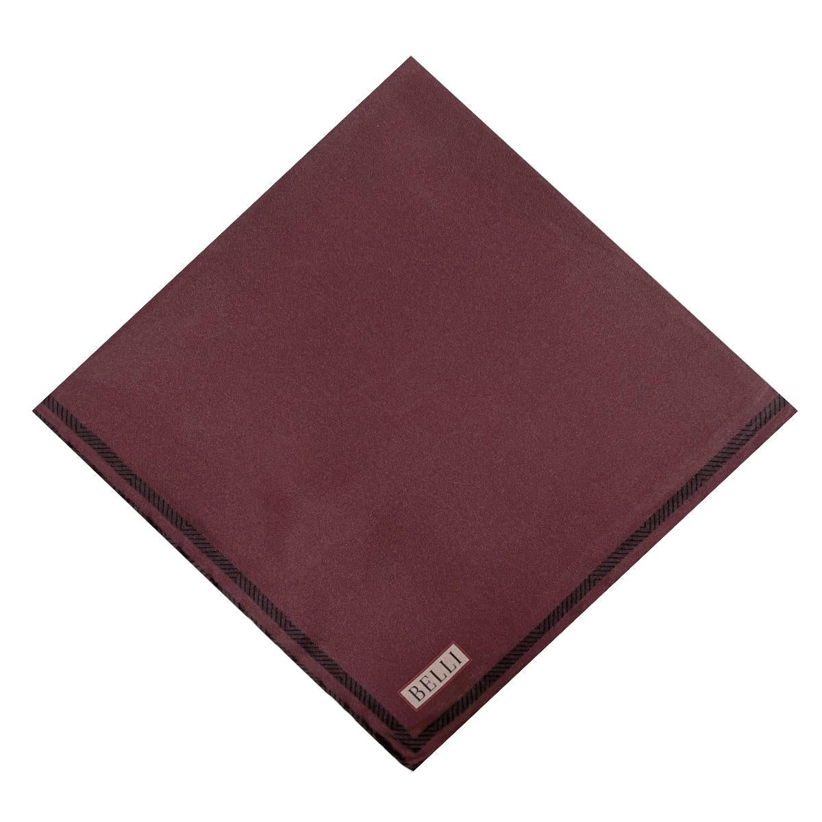 Belli İpek Eşarp - 4009-31 Koyu Bordo Twill