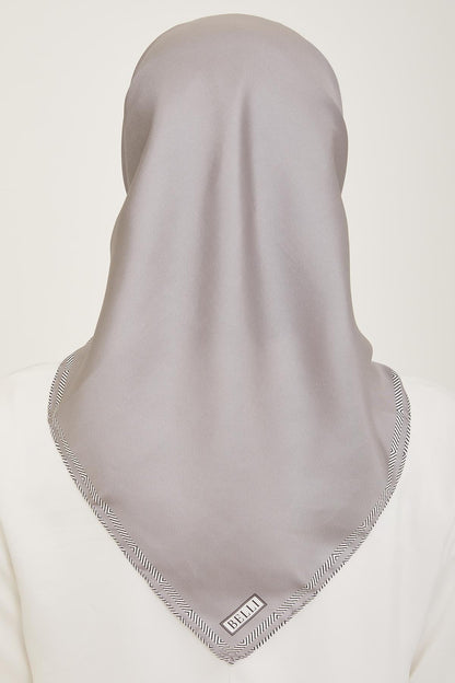 Belli İpek Eşarp - 4009-50 Gri Twill