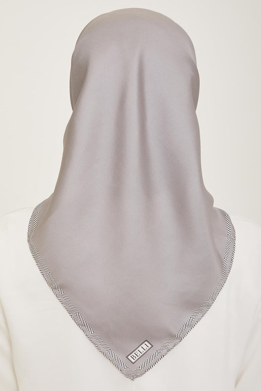 Belli İpek Eşarp - 4009-50 Gri Twill