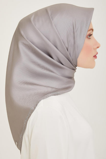 Belli İpek Eşarp - 4009-50 Gri Twill
