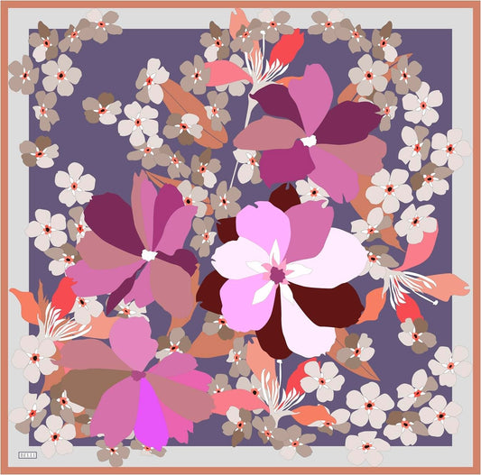 Belli İpek Eşarp - 4011-56 Pembe Twill