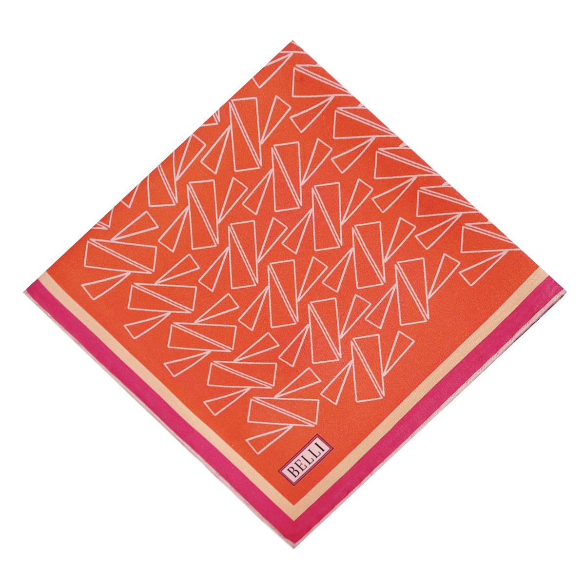 Belli İpek Eşarp - 4060-80 Turuncu Twill