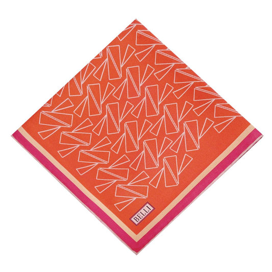 Belli İpek Eşarp - 4060-80 Turuncu Twill