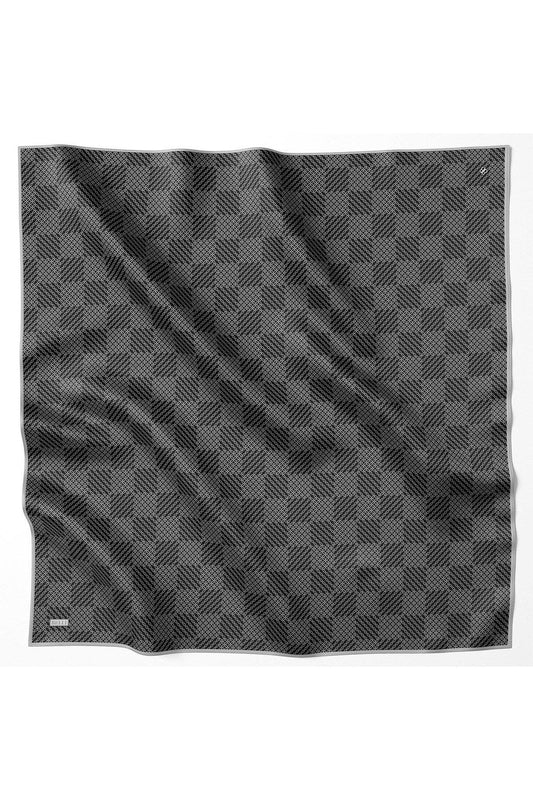 Belli İpek Eşarp - 4104-59 Siyah Twill