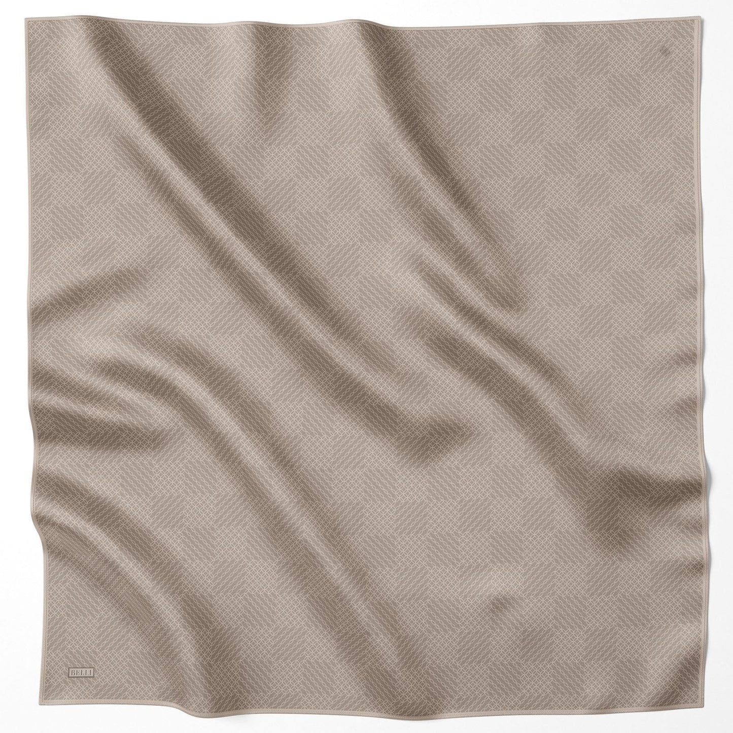 Belli İpek Eşarp - 4104-64 Vizon Twill