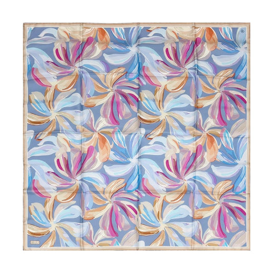 Belli İpek Eşarp - 4107-37 Mavi Twill