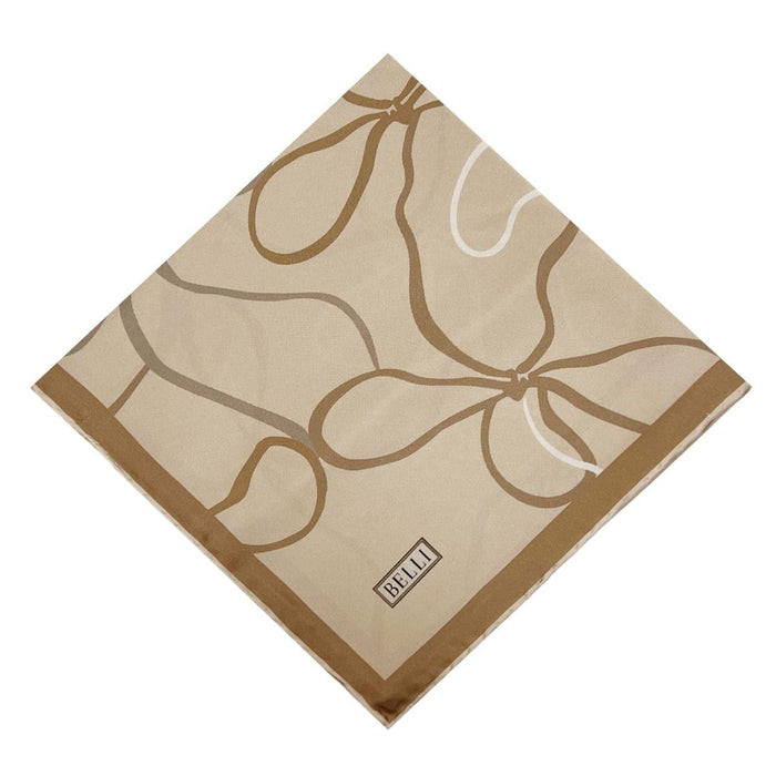Belli İpek Eşarp - 4113-58 Vizon Twill