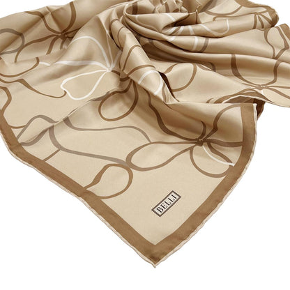 Belli İpek Eşarp - 4113-58 Vizon Twill