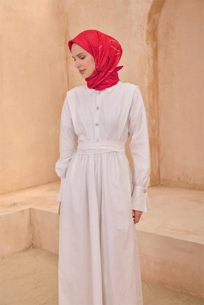 Belli İpek Eşarp - 4113-84 Fuşya Twill