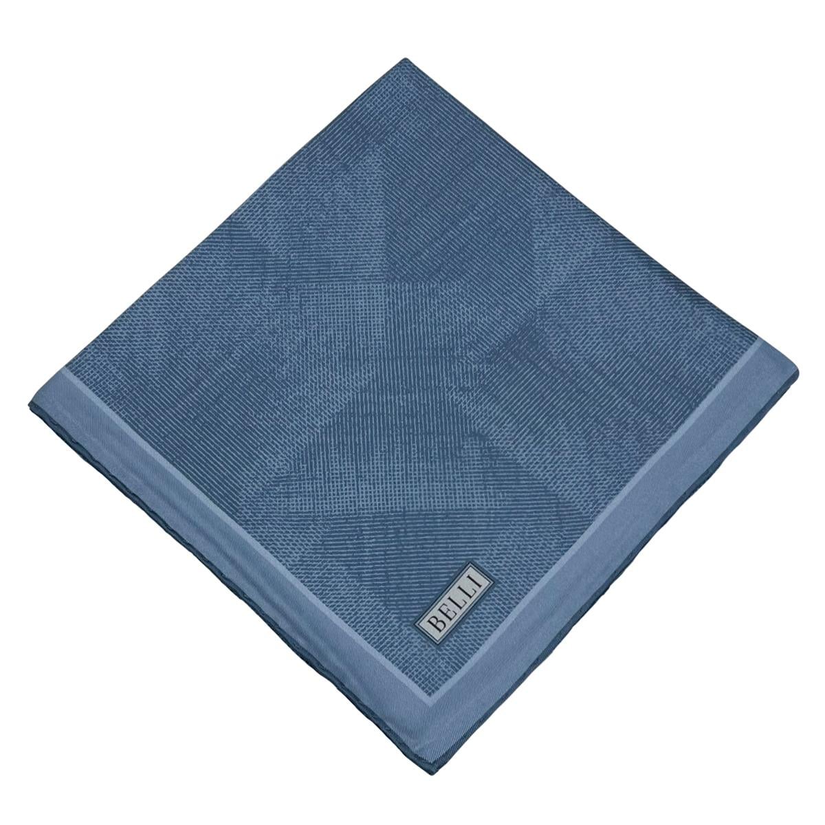 Belli İpek Eşarp - 4201-34 İndigo Twill