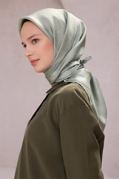 Belli İpek Eşarp - 4201-35 Mint Twill