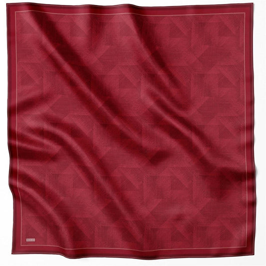 Belli İpek Eşarp - 4201-37 Bordo Twill