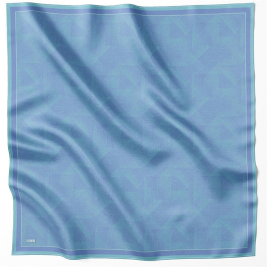 Belli İpek Eşarp - 4201-41 Mavi Twill