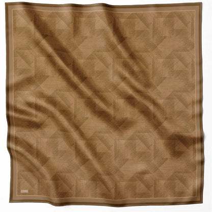 Belli İpek Eşarp - 4201-42 Camel Twill