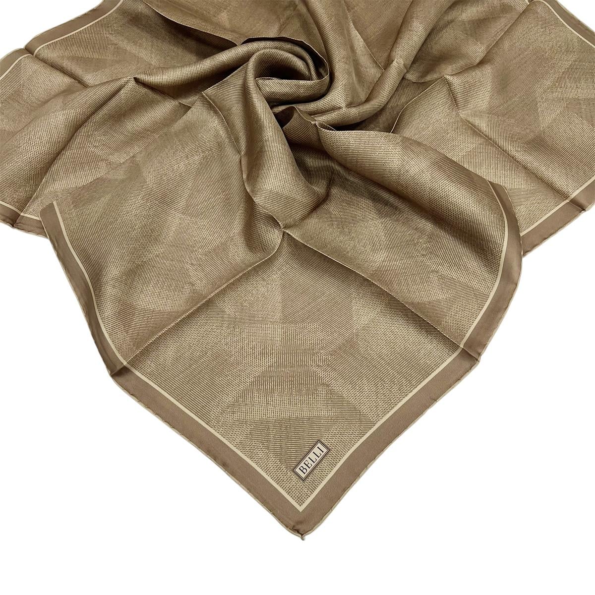 Belli İpek Eşarp - 4201-46 Vizon Twill