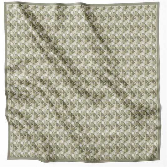 Belli İpek Eşarp - 4204-85 Yeşil Twill