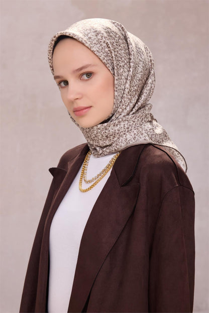 Belli İpek Eşarp - 4208-04 Taş Twill